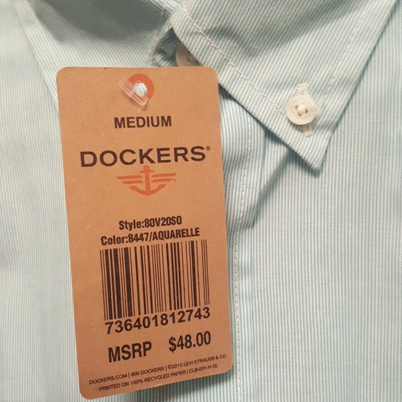 Dockers medium button down short-sleeved shirt - Picture 2 of 4